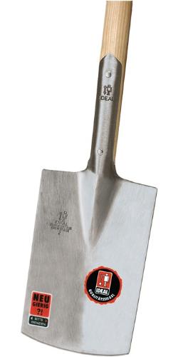 IDEAL Gärtnerspaten mit Eschen-T-Stiel 285 x 185 / 180 mm