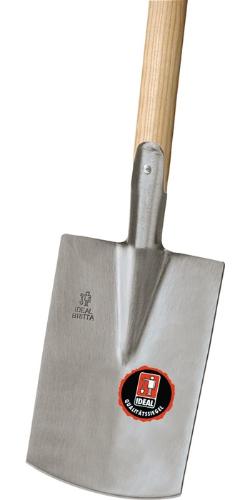 IDEAL Damenspaten BRITTA 250 x 165 / 160 mm Größe 0 850 mm Stahl mit Eschen-T-Stiel