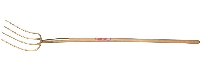 FREUND VICTORIA Dunggabel Erntekönig Zinkenlänge 310 mm 4 Zinken süddeutsch geschmiedet, mit Stiel Gewicht 1500 g