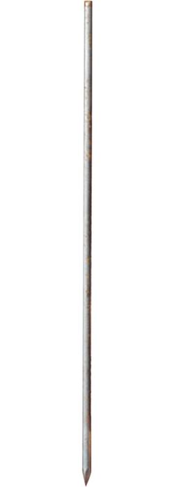 Schake Schnureisen Länge 1000 mm Ø 18 mm Rundstahl inklusive Fase und Vierkantspitze 2 kg