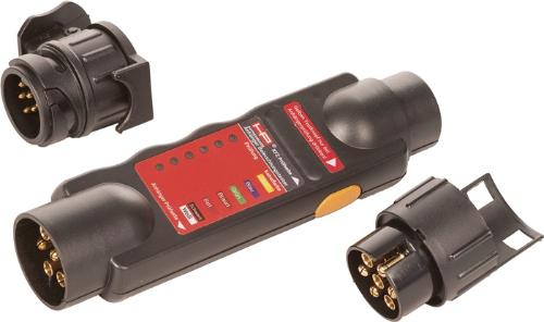 HP Anhänger-Beleuchtungstester Kunststoff Spannung 12 V 0,39 kg Schwarz 7/13-polig