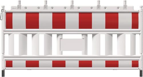Schake Absperrschrankengitter retroreflektierend Folie Typ RA1/A HDPE Länge 2100 mm