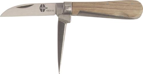 Hesse Kabelmesser Länge 163 mm Klingenlänge 74 mm Holz natur/silber