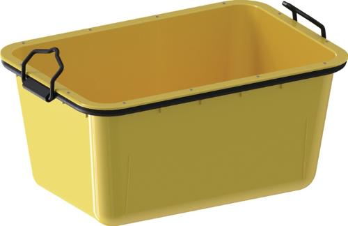 Schake Fertigmörtelbehälter 200 l gelb Nennlast oberer Wert 500 kg