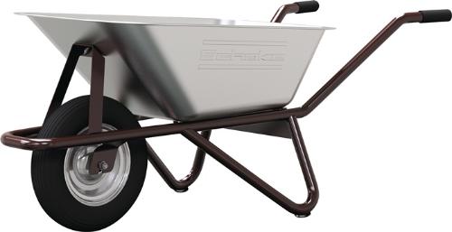 Schake Schubkarre Geselle Typ 25 90 l Luftrad 19,3 kg mit Muldenstütze und Luftrad