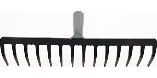 KRUMPHOLZ Gartenrechen Arbeitsbreite 355 mm Zinkenlänge 70 mm 14 Zinken ohne Stiel