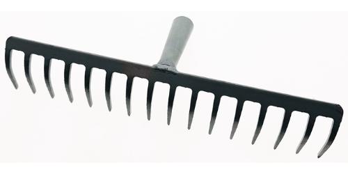 KRUMPHOLZ Gartenrechen Arbeitsbreite 410 mm Zinkenlänge 70 mm 16 Zinken ohne Stiel