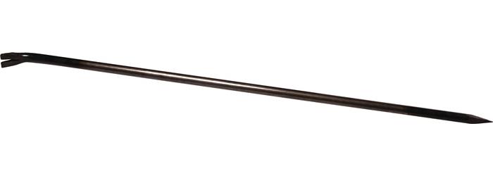 KRUMPHOLZ Brechstange Länge 1250 mm Breite 50 mm mit gebogener Klaue + Spitze schwarz lackiert