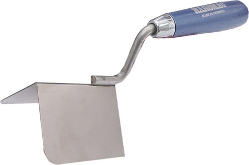 HAROMAC Außeneckenkelle Breite 80 mm ergonomischer Buchenholzgriff rostfreier Edelstahl 90 °