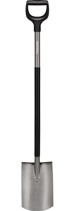 FISKARS Gärtnerspaten rund, mit D-Griff Stahl