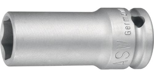 ASW Kraftschraubersteckschlüsseleinsatz 740 L 3/4 ″ 6-Kant Schlüsselweite 22 mm Länge 95 mm