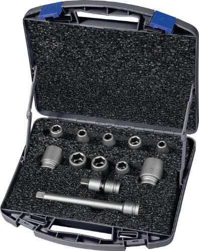 ASW Kraftsteckschlüsselsatz 720 SG 12 OL 12-teilig 1/2 ″ 6-kant
