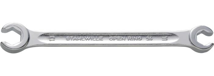 STAHLWILLE Doppelringschlüssel OPEN-RING 24 11 x 13 mm 170 mm mit 6kant