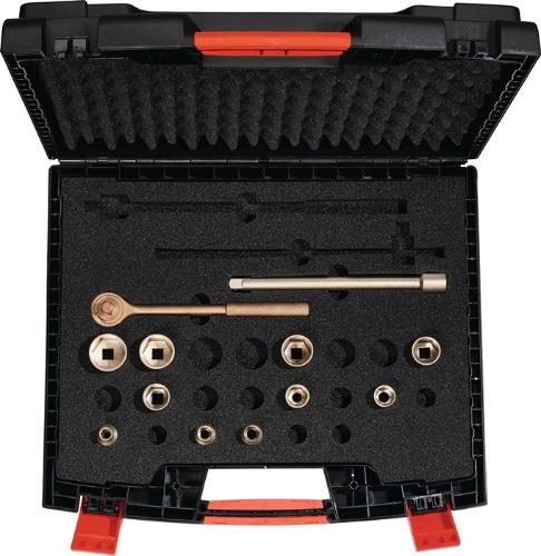 ENDRES TOOLS Steckschlüsselsatz 12-teilig SW 10/12/13/17/19/22/24/27/30/32 mm Antrieb 1/2 ″ 4-Kant