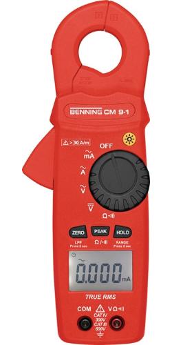 Benning Leckstromzange CM 9-1 Messbereich 0,010 mA - 60 A AC Zangenöffnung max. 23 mm