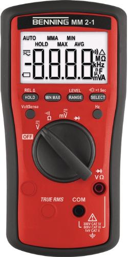 Benning Multimeter MM 2-1 0,01 mV – 600 V AC/DC TRUE RMS