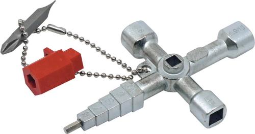 SCHUEBO Schaltschrankschlüssel 820 M03 13 Funktionen mit Bitadapter