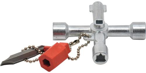 SCHUEBO Schaltschrankschlüssel Universal 10 Funktionen mit Bitadapter