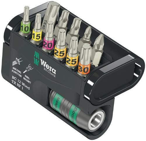 Wera Bitsortiment Bit-Check 12 Wood TX HF 1 12-teilig PZD/TX-HF/TX