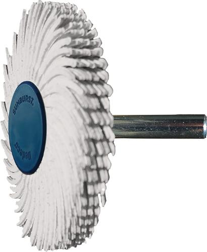 TYROLIT Radialbürstenscheibe Sunburst Ø 51 mm Körnung 120 weiß 10000 min-¹