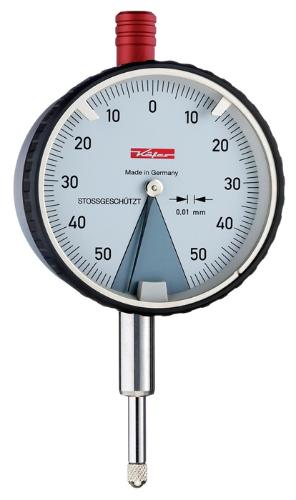 Käfer Sicherheitsmessuhr DIN 878 SI-100 1 mm Ablesung 0,01 mm mit Stoßschutz