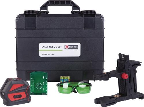 NESTLE Kreuzlinienlaser NCL-2G SET 20 (50 m. Empfänger) m ± 3 mm/10 m