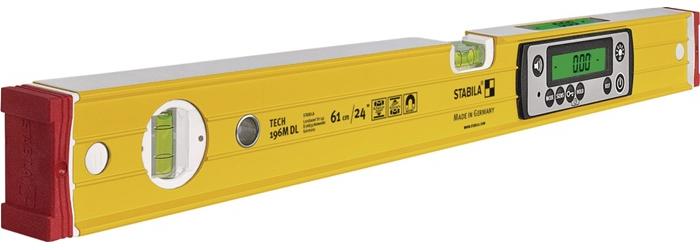 STABILA Elektronikwasserwaage TECH 196M DL 61 cm Aluminium gelb ± 0,5 mm/m ± 0,5 mm/m