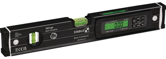 STABILA Elektronikwasserwaage TECH196 Dark Shadow 40 cm Aluminium anthrazit-matt ± 0,5 mm/m Sonderedition ± 0,5 mm/m