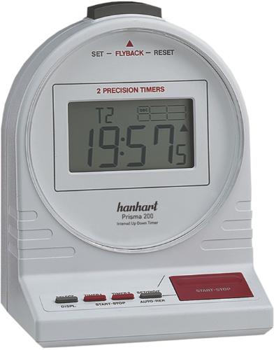 HANHART Stoppuhr Prisma 200 1/10 Sek., 1/100 Min. digital Kunststoff