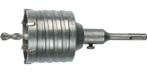 HELLER Schlagbohrkrone Nenn-Ø 80 mm Gesamtlänge 120 mm für Verteilerdosen SDS-plus Schaft
