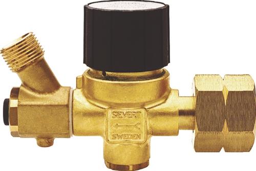 SIEVERT Propankleindruckregler ohne Manometer 1 - 4 bar 5-12 kg/h W 21,8 x 1/14″ LH