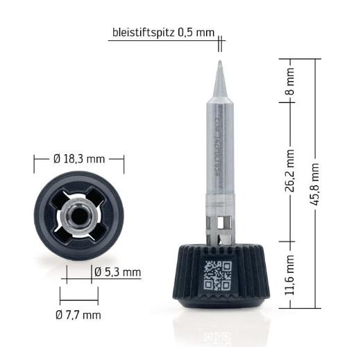 kurtz ersa Lötspitze bleistiftspitz Breite 0,5 mm 0142PDLF05/SB