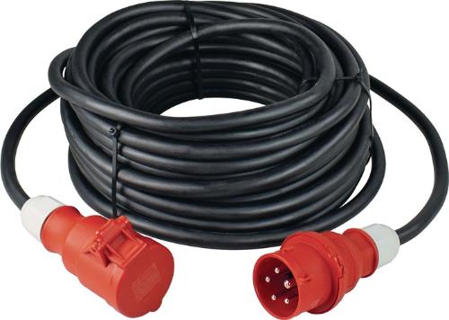 AS Schwabe CEE-Verlängerung mit Phasenwender 32 A 400 V 10 m H07RN-F 5 x 6 mm² schwarz IP44