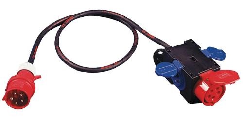 JÄGER Kompaktverteiler CEE-16 A, 5-polig 1xCEE 16 A, 2x230V 5 x 2,5 mm²
