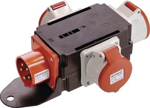 AS Schwabe CEE-Adapter MIXO RHEIN 1xCEE-Stecker 400V, 16 A, 5-polig IP44