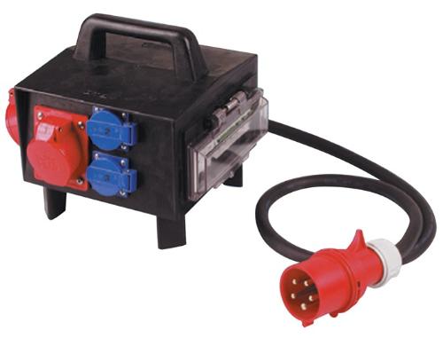 JÄGER Vollgummikleinverteiler CEE-32 A, 5-polig 1xCEE 32 A, 2xCEE 16 A, 3x230V 5 x 6 mm²