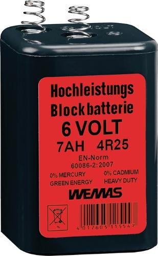 Quality Brand Blockbatterie 6 V 7 Ah 4R25