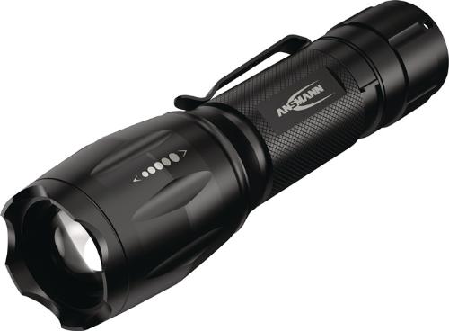 ANSMANN LED-Taschenlampe hoch: 90 lmniedrig: 24 lm 3 x AAA Micro ca. 22-50 m schwarz