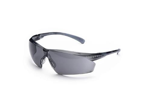 UNIVET Schutzbrille 505U EN 166, EN 170 Bügel grau, Scheibe getönt Polycarbonat