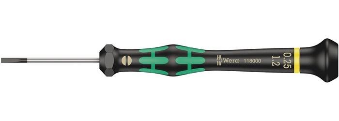 Wera Elektronik-Feinmechanik-Schraubendreher 2035 1,2 mm Klingenlänge 40 mm