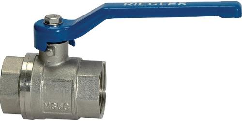 RIEGLER Messingkugelhahn VALVE LINE 47,80 mm G 1 1/2 ″ innen/innen DN 40 mm