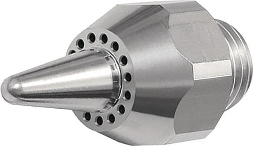 RIEGLER Runddüse Außengewinde Aluminium Länge 41 mm Außen-Ø 13 mm