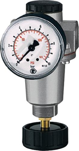 RIEGLER Druckregler Standard Gewinde mm 15,39 BG I G 3/8 ″ 0,5 - 10 bar 1000 l/min