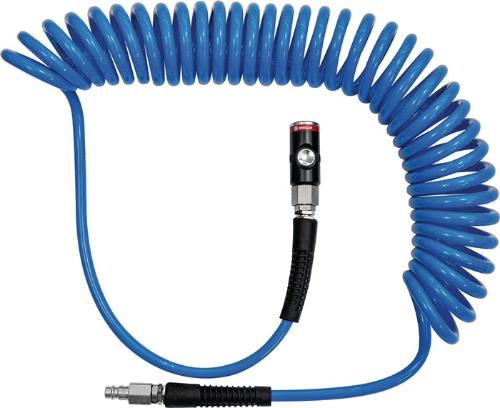 RIEGLER Spiralschlauchset Innen-Ø 8 mm Außen-Ø 12 mm Länge 10 m Sicherheitskupplung DN 7,4