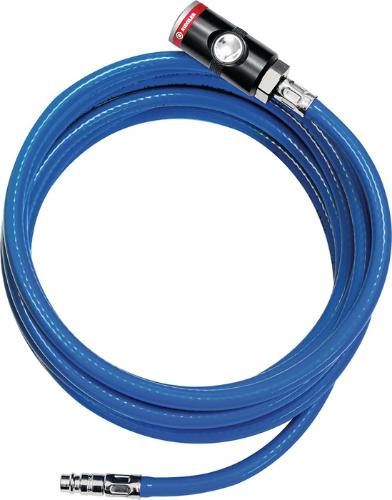 RIEGLER Soft-PVC-Druckluftschlauchset Innen-Ø 9 mm Außen-Ø 14,5 mm Länge 10 m Sicherheitskupplung DN 7,4