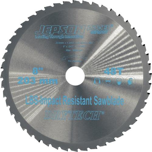 Jepson Power Metallkreissägeblatt Drytech® HM 203/48Z Sägeblatt-Ø 203 mm Breite 1,2 mm HM Bohrungs-Ø 25,4 mm Z.48