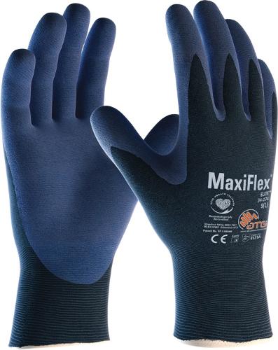ATG Handschuhe MaxiFlex® Elite™ 34-274 Größe 7 blau/blau Nylon m.Nitrilmikroschaum EN 388 PSA-Kategorie II