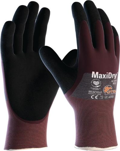 ATG Handschuhe MaxiDry® 56-425 Größe 11 violett/schwarz Nylon EN 388 PSA-Kategorie II