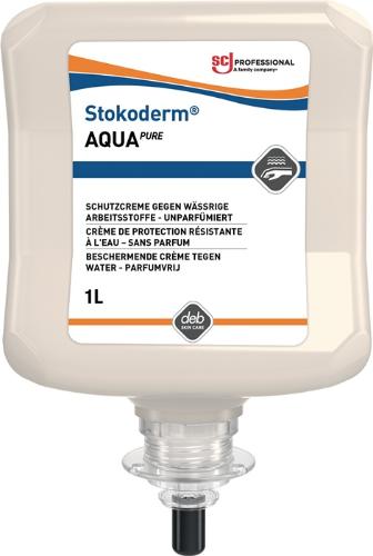 SC JOHNSON Hautschutzcreme Stokoderm® Aqua PURE 1 l unparfümiert weiß