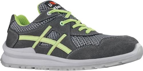 U-Power Sicherheitsschuh Nico Größe 38 W. 11 grau/grün S1PS FO SR EN ISO 20345 Veloursleder/Meshmaterial